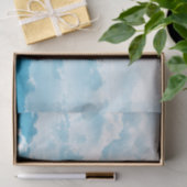 Fluffy White Clouds Blue Sky Decoupage Tissuepapier (Geschenk)