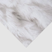 Fluffy White Fur Textured Tissuepapier (Detail)