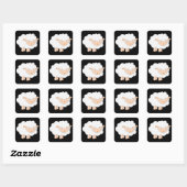 Fluffy White Lamb Sticker (Feuille)