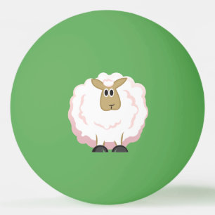 Fluffy White Sheep Pingpongballen