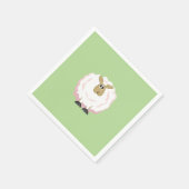 Fluffy White Sheep Servet (Hoek)