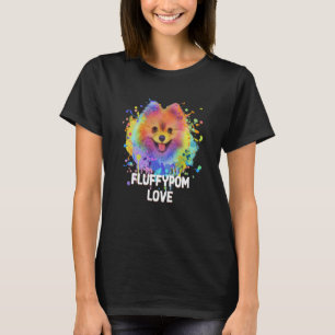 Fluffypom Love Pommeren Humor Pom Pom Animal Pun T-shirt