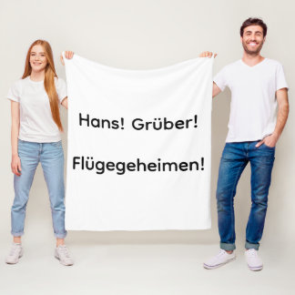 Flügegeheimen fleecedeken fleece deken