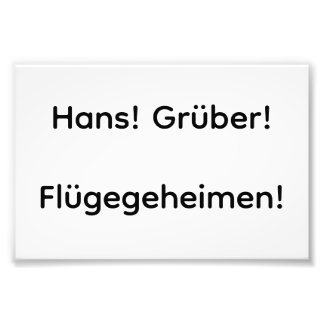 Flügegeheimen fotovergroting foto afdruk