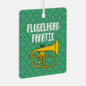 Flugelhorn Fanatic Metalen Ornament (Voorkant Rechts)