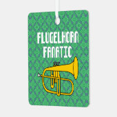 Flugelhorn Fanatic Metalen Ornament (Voorkant links)