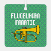 Flugelhorn Fanatic Metalen Ornament (Achterkant)