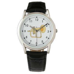 Flugelhorn muziekinstrument horloge