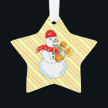 Flugelhorn Snowman<br><div class="desc">Un joueur de flûtiste de snowman portant un foulard de note de musique est un drôle de design de cadeau de corne pour les musiciens,  les professeurs de musique et les étudiants en concert et groupe de marche.</div>