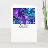 Fluid Art | Denk aan jou Kaart (Achterkant)