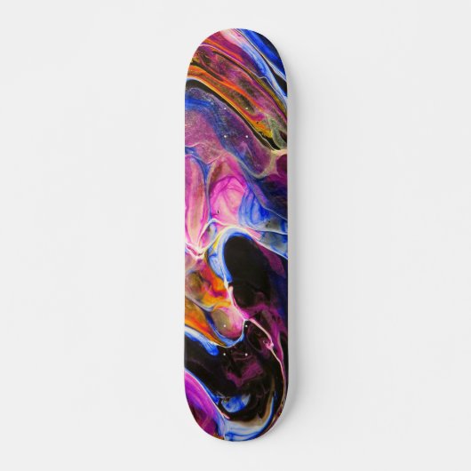 Fluid Art Painting Skateboard (Voorkant)