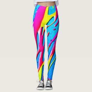 Fluid Colors: een druppelend Abstract meesterwerk Leggings
