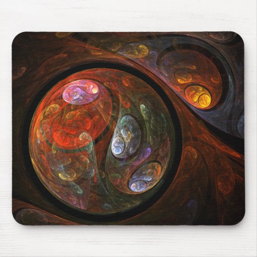 Fluid Connection Abstract Art Mousepad Muismat (Voorkant)
