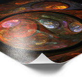 Fluid Connection Abstract Art Photo Print Foto Afdruk (Hoek)