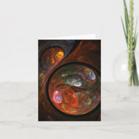 Fluid Connection Abstracte Art Note Card