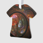 Fluid Connection Abstrait Art Acrylique Chemise (devant)