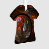 Fluid Connection Abstrait Art Acrylique Chemise (devant)