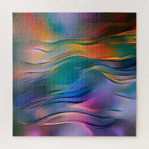 "Fluid Horizons" hedendaagse Abstracte kunst Legpuzzel