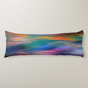 "Fluid Horizons" hedendaagse Abstracte kunst Lichaamskussen