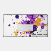 Fluid Ink Gold Marble Modern Bureaumat (Keyboard & Muis)