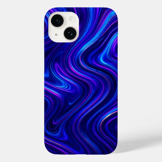Fluid Marble Cascade iPhone Case - Vet en levendig (Achterkant)