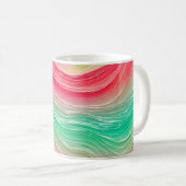 Fluid Marble Line Art Mug Koffiemok (Voorkant rechts)