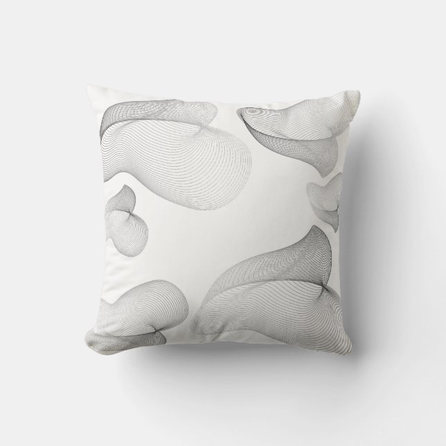 Fluid Motion Coussin d'art Abstrait (Recto)