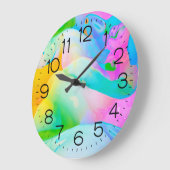 Fluid Neon Abstract Grote Klok (Hoek)