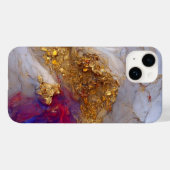 Fluid Paarse en Blue Fusion Case-Mate iPhone Case (Achterkant (horizontaal))