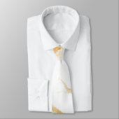 Fluid Swirl Marbre Beige crème Cravate (Attaché)