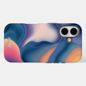 Fluid Wave Sunset Abstract Case-Mate iPhone Case (Achterkant (horizontaal))