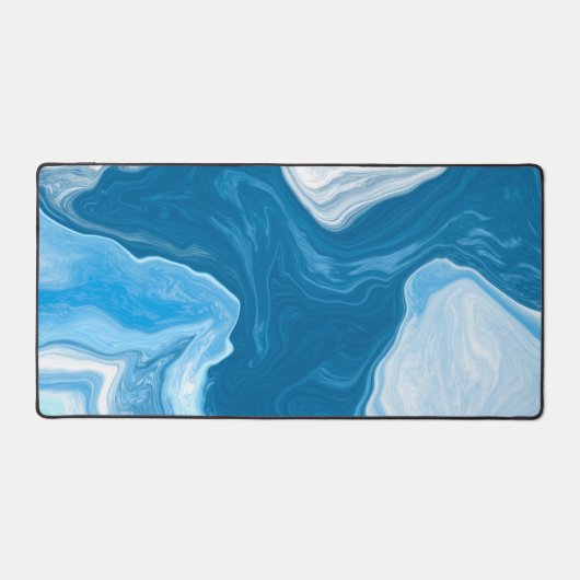 Fluide en marbre bleu et blanc (Recto)