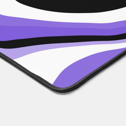 Fluide noir, blanc et violet Abstrait (Coin)