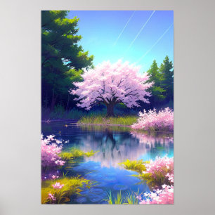 Fluisteren van de lente, het omarmen van de Sakura Poster