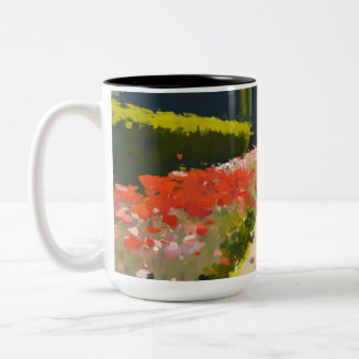 Fluisteren van de weide tweekleurige koffiemok