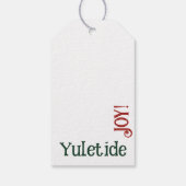 Fluisteren van Evergreen: A Fusion Red & Green Cadeaulabel (Achterkant)