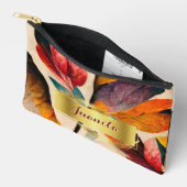 Fluisteren van Herfst Floral Cosmetic Bag Etui (Open)