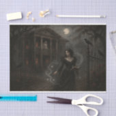 Fluisterend bij de poort tissuepapier (Craft)