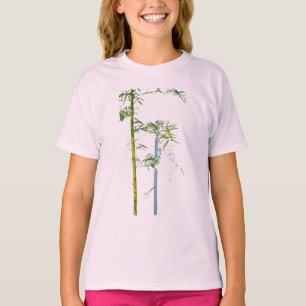 Fluisterende Bamboe Tussen Groei en Leegte Fragmen T-shirt