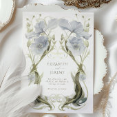 Fluisterende Bluebells Art Nouveau bruiloft Kaart