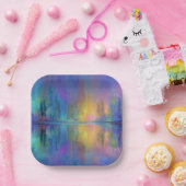 Fluisterende Bossen in pastelkleuren Papieren Bordje (Feest)