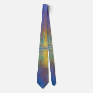 Fluisterende Bossen in pastelkleuren Stropdas