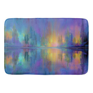 Fluisterende Bossen, pastelkleuren, Badmat
