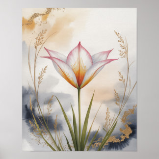 Fluisterende kroonblaadjes poster