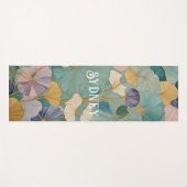 Fluisterende Pastel Gingko Yogamat (Voorkant (horizontaal))