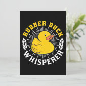 Fluisterende Rubber Eend Kaart (Staand voorkant)