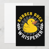 Fluisterende Rubber Eend Kaart (Voorkant / Achterkant)