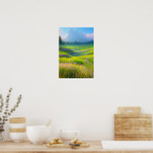 Fluisterende weiden poster (Keuken)