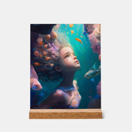 Fluisteringen onder de golven acryl bord