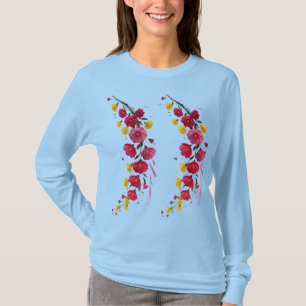 Fluisteringen van Bloom Midnight Garden Bloemblaad T-shirt